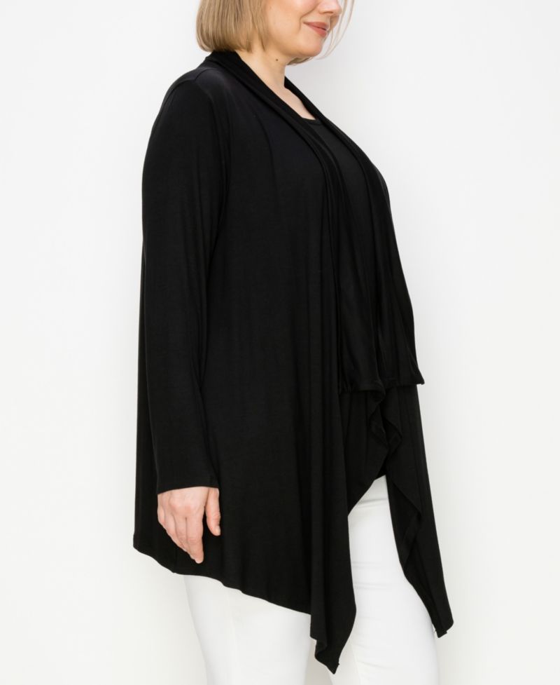 Plus Size Flyaway Cardigan Sweater