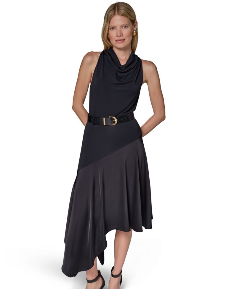 Women's Jersey High-Low Fit & Flare Dress