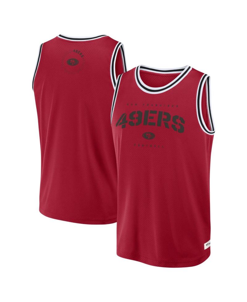 Men's Scarlet San Francisco 49ers Elements Future Ground Jersey Tank Top