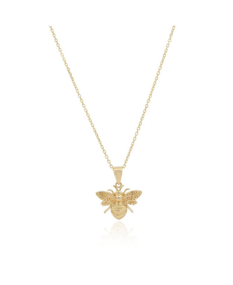 Gold Bee Necklace 14K Gold
