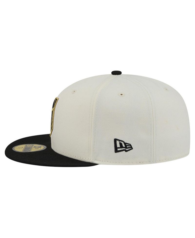 Men's Cream/Charcoal Vegas Golden Knights Localized Stitched 59FIFTY Fitted Hat