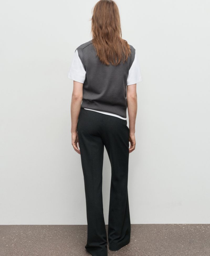Women's Seam Detail Knitted Sweater Vest