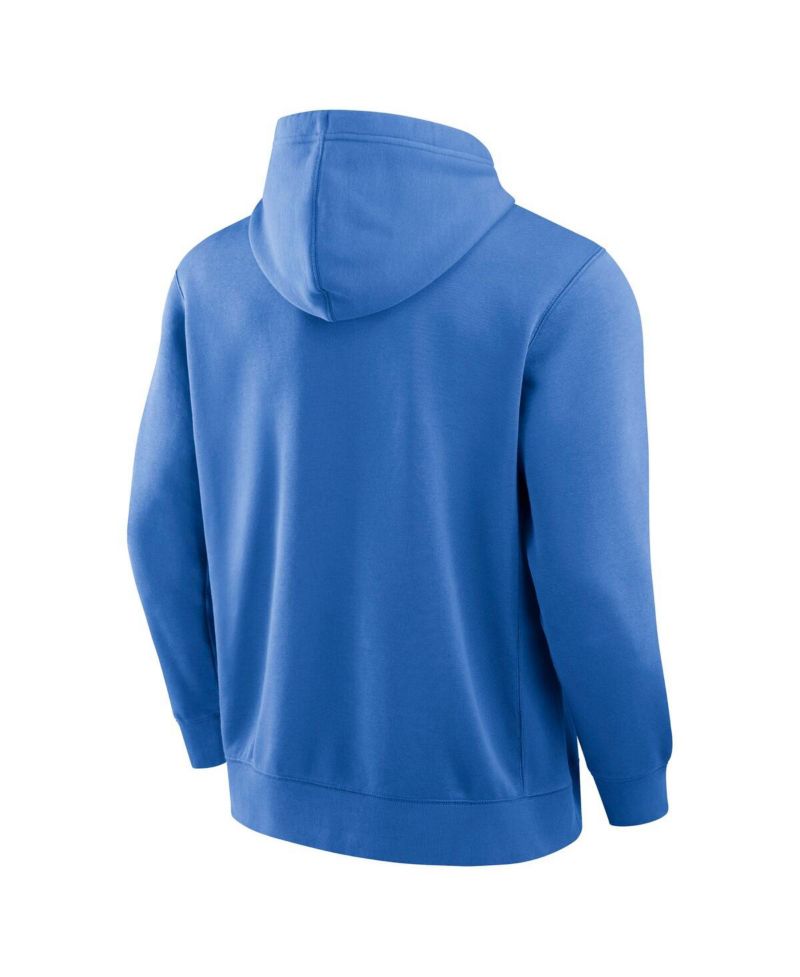 Men's Blue Detroit Lions New Horizons Heritage Pullover Hoodie