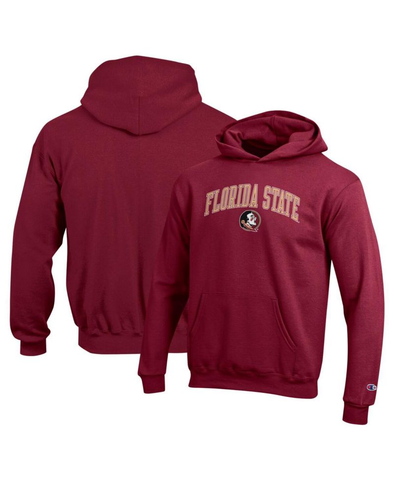 Big Boys and Girls Garnet Florida State Seminoles Campus Pullover Hoodie