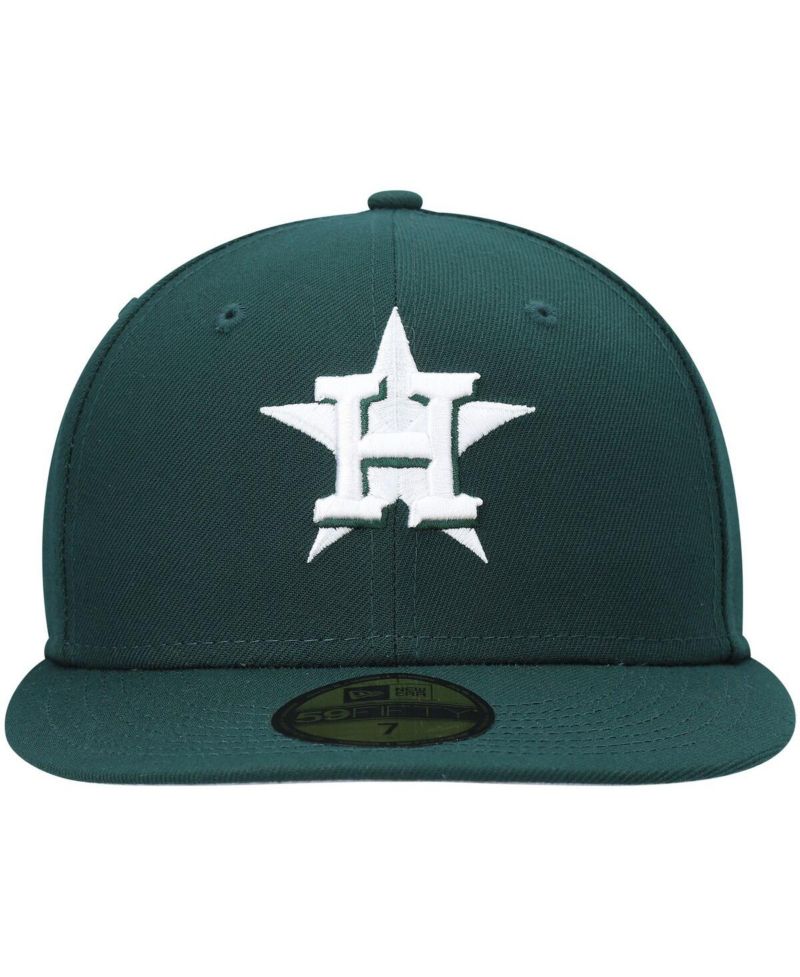 Men's Green Houston Astros White Logo 59FIFTY Fitted Hat