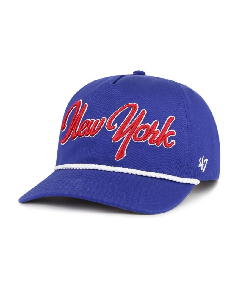 Men's Royal New York Giants Overhand Hitch Adjustable Hat