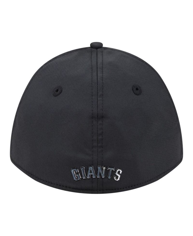Men's Black San Francisco Giants Metallic 39THIRTY M-Crown Flex Hat