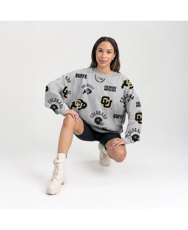 Women's Gray Colorado Buffaloes Always on Repeat Fleece Sweatshirt