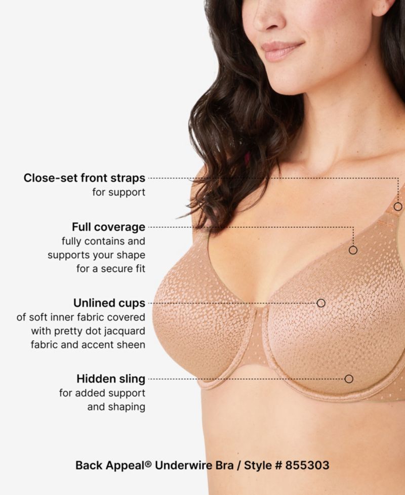 Women's Back Appeal® Underwire Bra, 855303