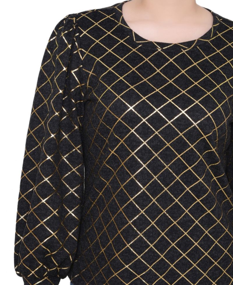 Petite Bishop Sleeve Pullover Top