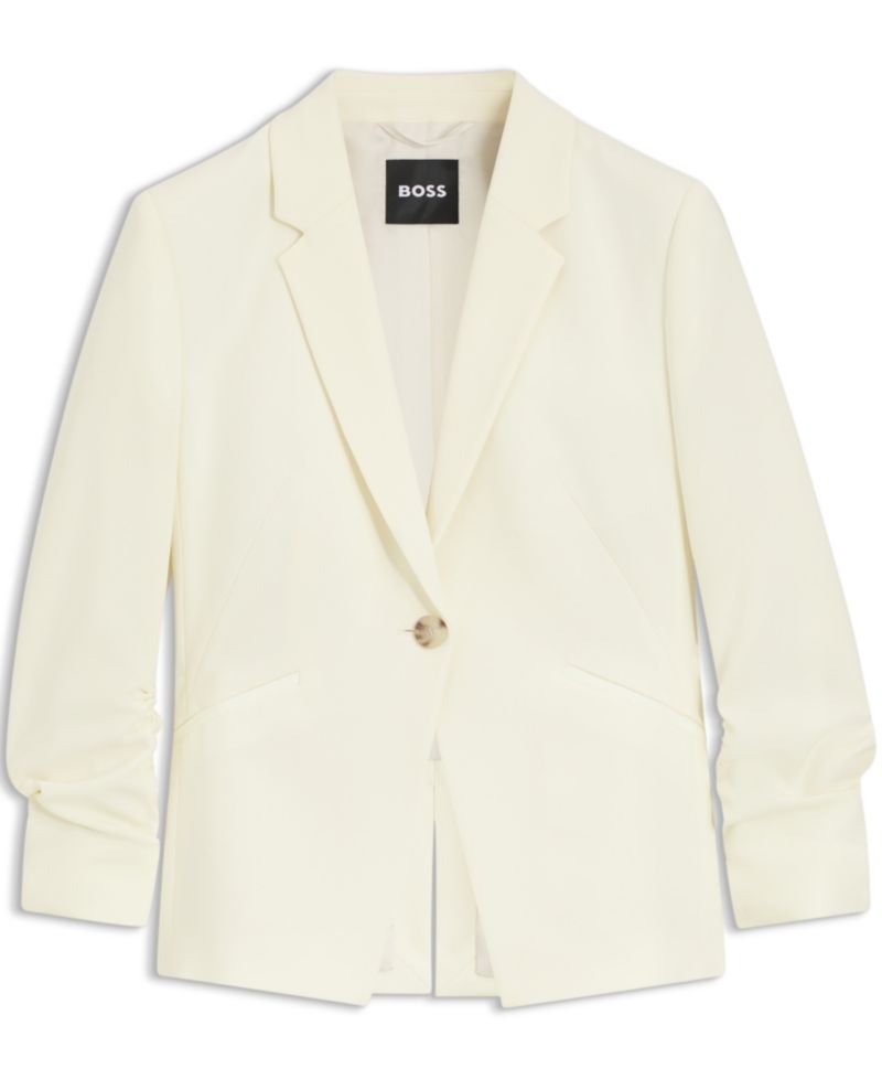 BOSS by Women's Japanese Crepe Slim-Fit Blazer