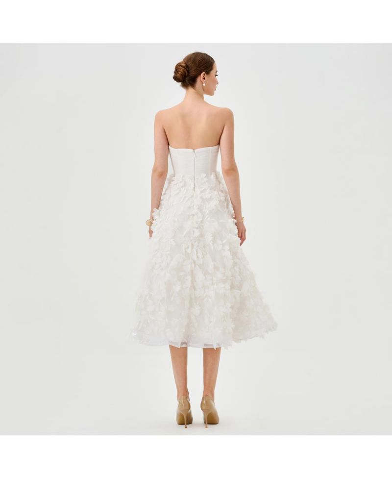 Women's Strapless Midi Dress