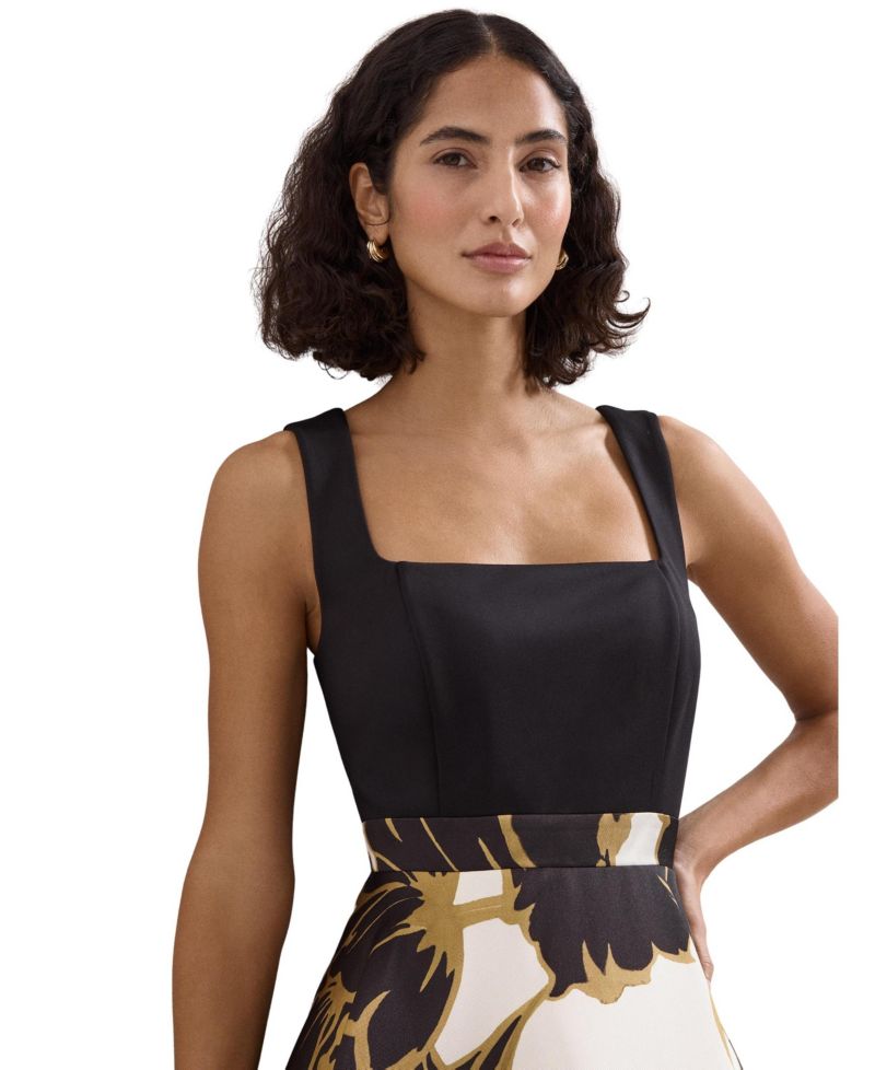 Women's Delie Floral Fit & Flare Wedding Guest Midi Dress