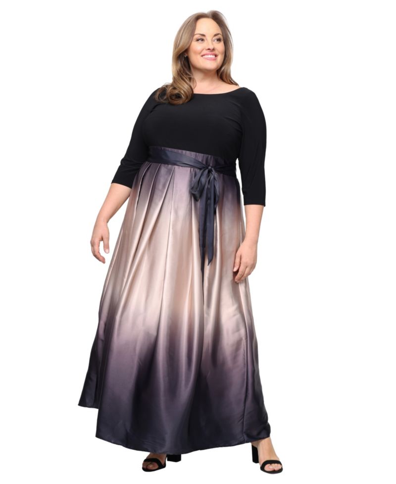 Plus Size Ombr&eacute; Ballgown