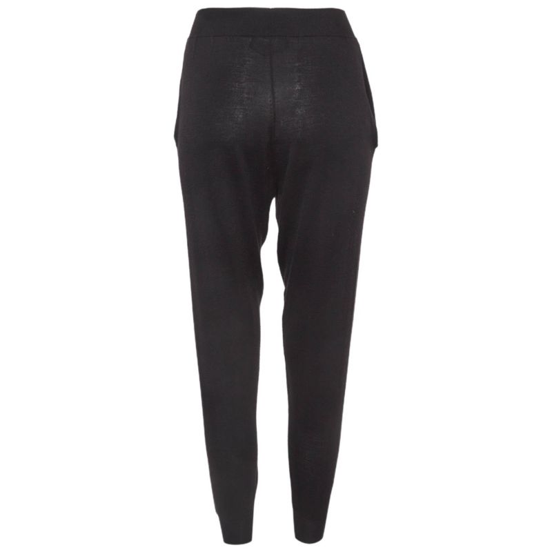 Women's Black Stretch Knit Joggers