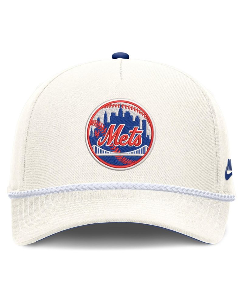 Men's Cream New York Mets Cooperstown Rise Adjustable Hat