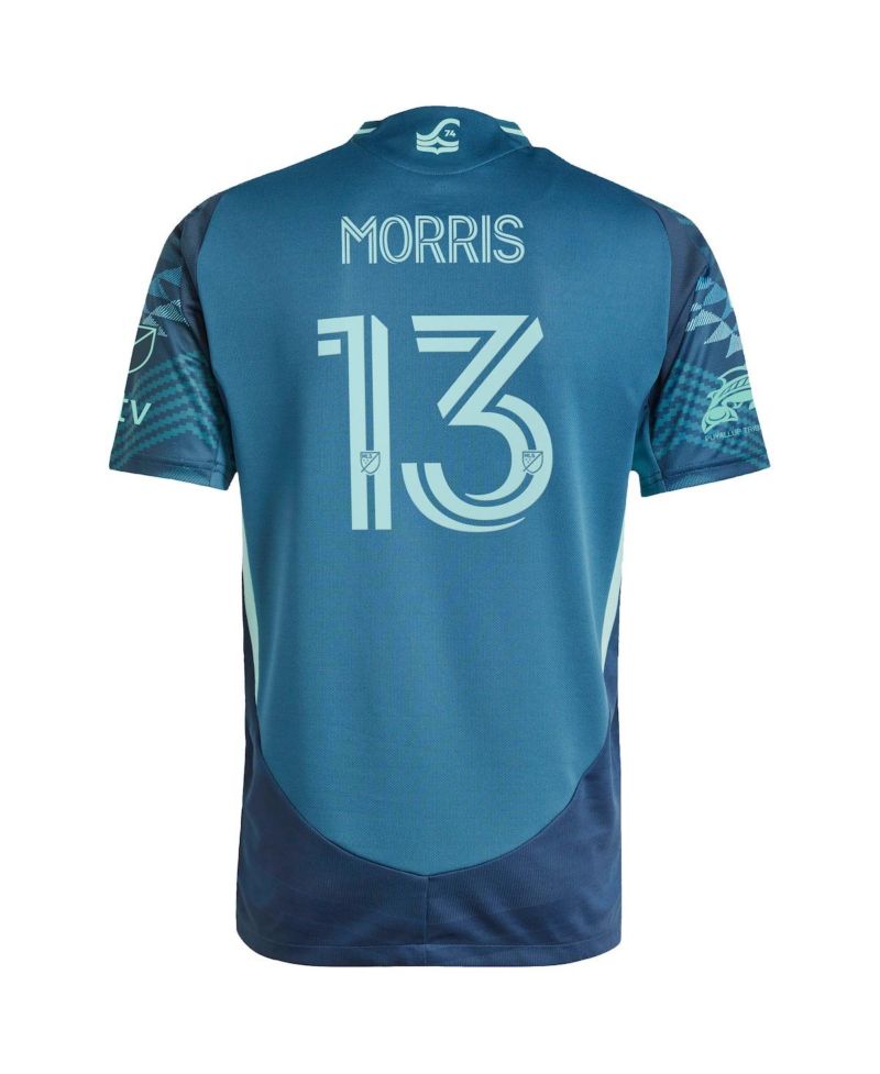 Men's Jordan Morris Blue Seattle Sounders FC 2025 The Salish Sea Kit Authentic Player Jersey