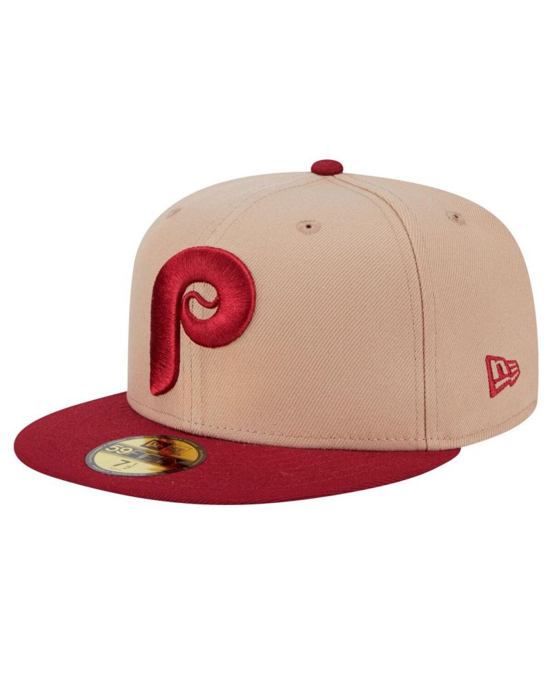 Men's Khaki Philadelphia Phillies 59FIFTY Fitted Hat