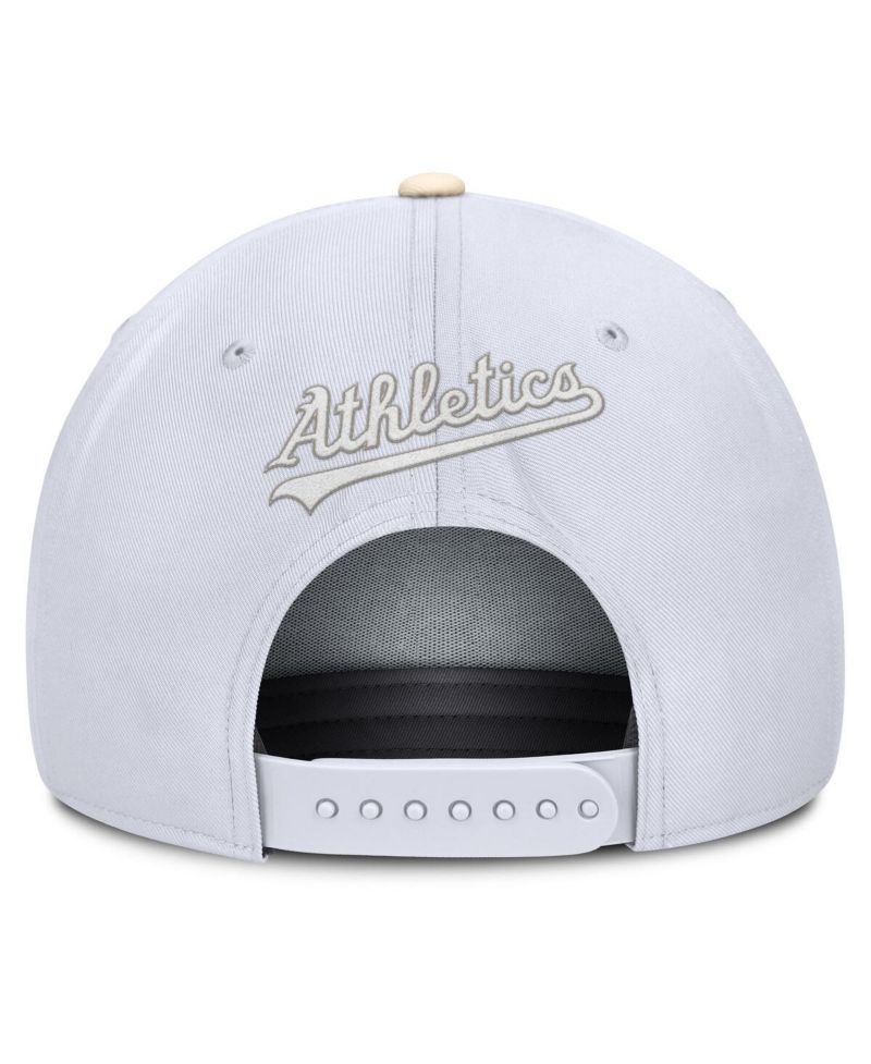 Men's White/Cream Athletics Pro Performance Snapback Hat