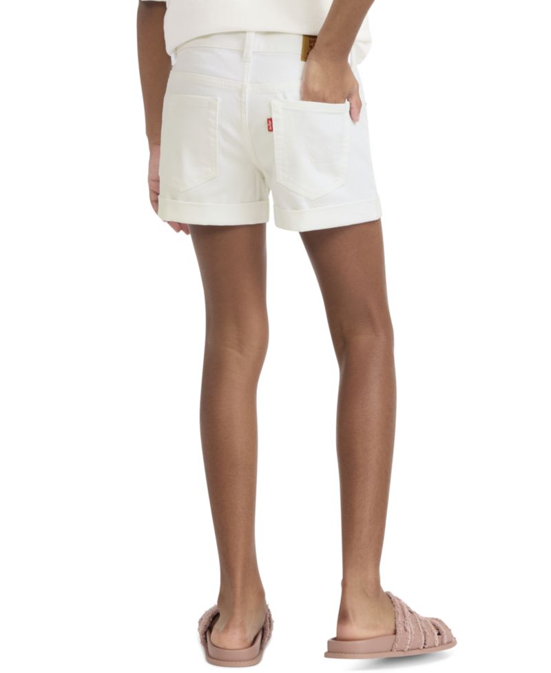 Girls' 7-16 Embroidered High-Rise Crochet Applique Shorts