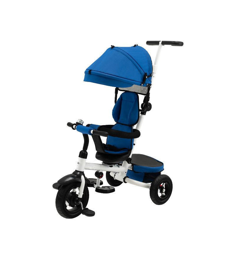 Foldable Tricycle Stroller for Toddlers with Adjustable Canopy and Seat