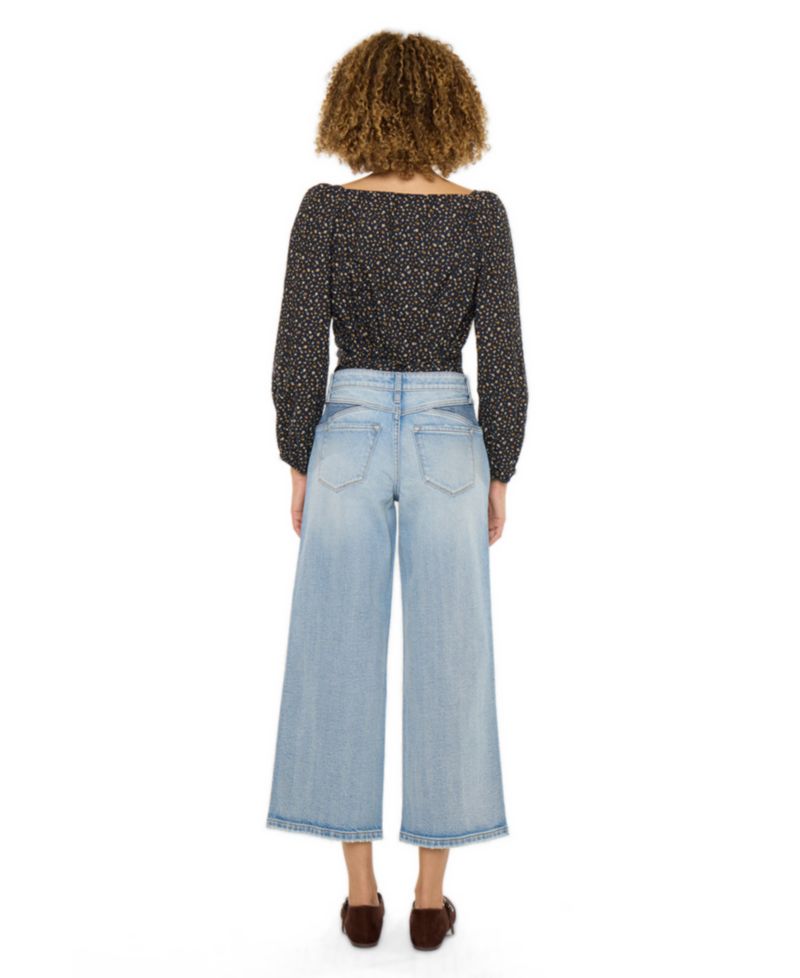 Women's Lorinne High Rise Cropped Wide Leg Jeans
