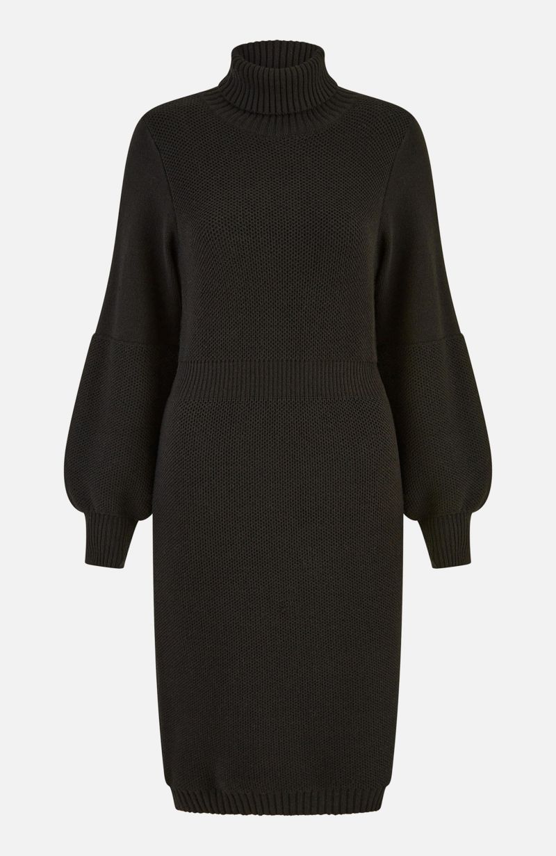 Women's Roll Neck Knitted Dress