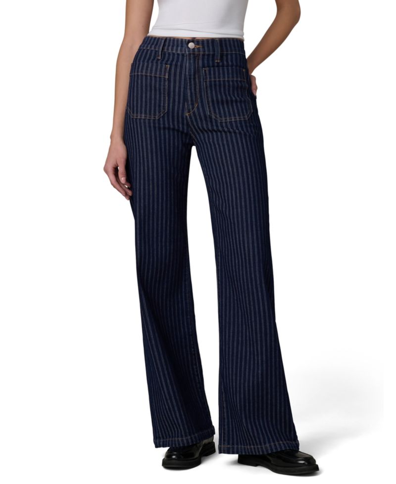 Women's Mia High-Rise Wide-Leg Patch Pocket Jeans