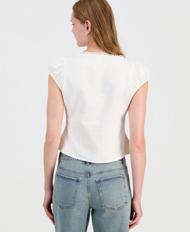 Women's Femme Cap-Sleeve Blouse