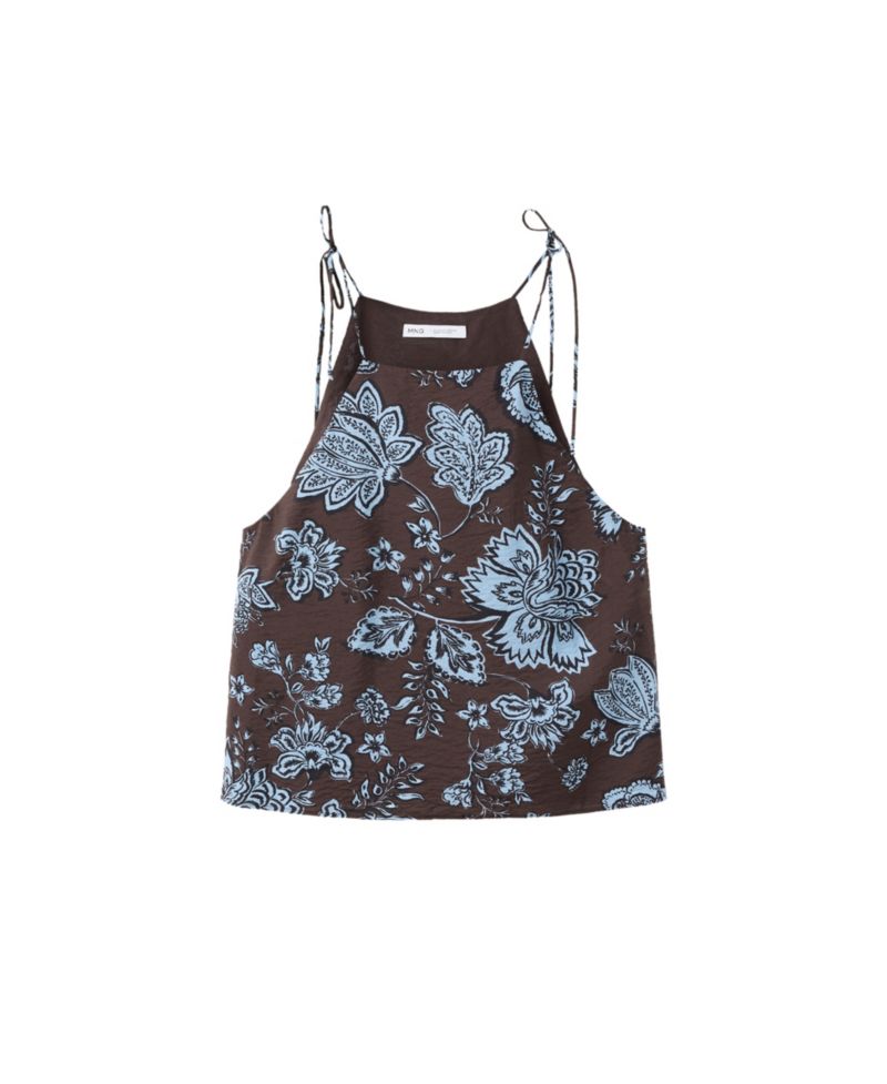 Women's Floral-Print Halter Top