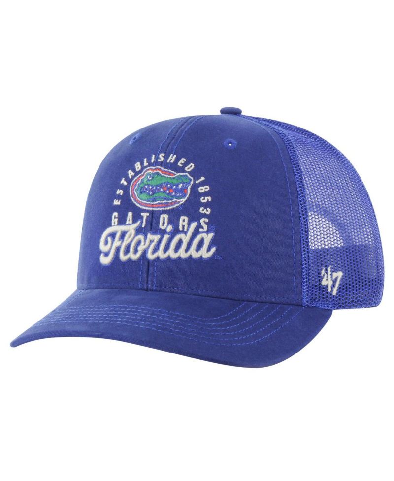 Men's Royal Florida Gators Pitstop Trucker Adjustable Hat