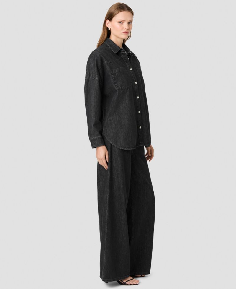 Women's Elton Denim Button-Down Long-Sleeve Shirt