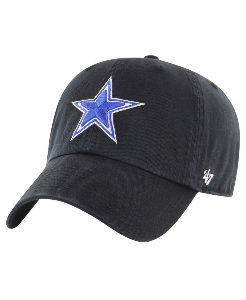 Men's Black Dallas Cowboys Secondary Clean Up Adjustable Hat