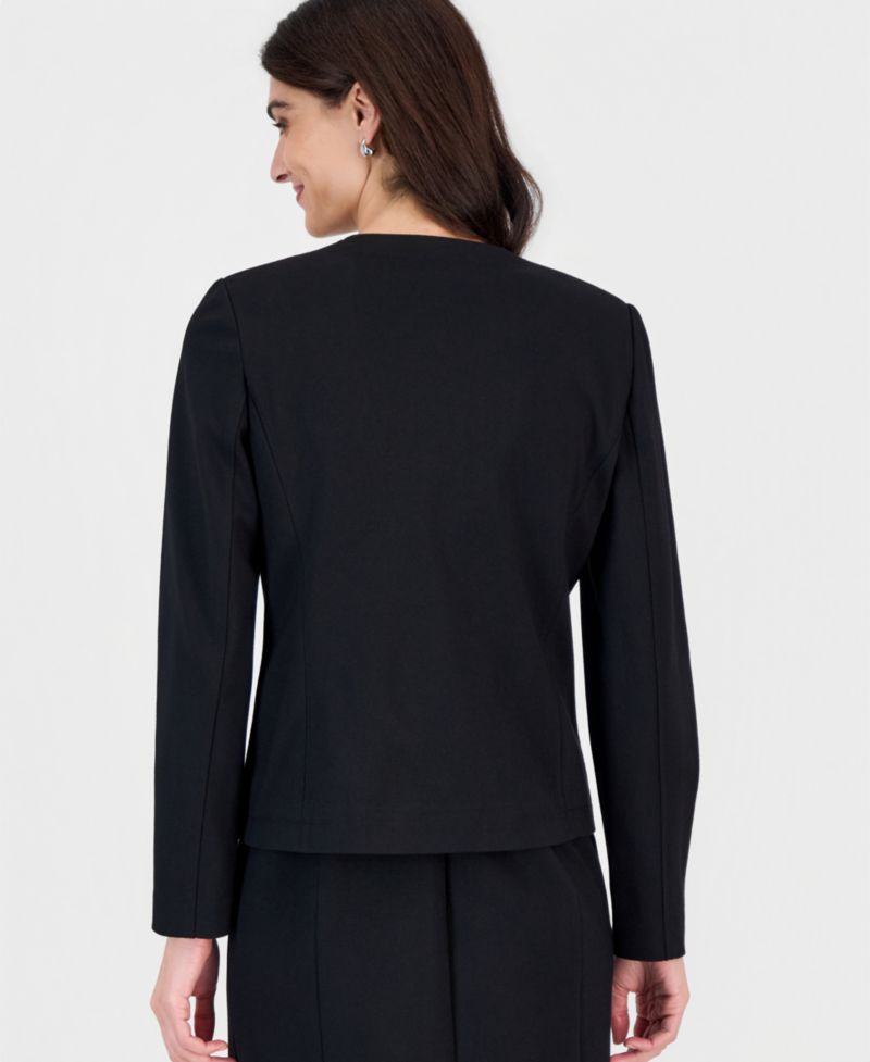 Women's Long Sleeve Compression Faux Double-Breasted Jacket