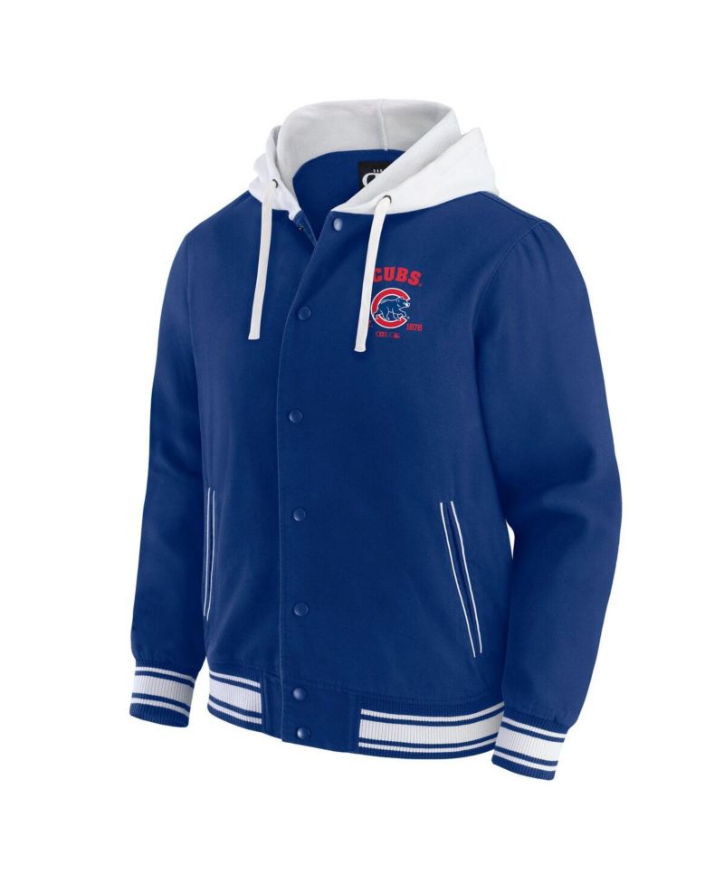 Darius Rucker Collection by Men's Royal Chicago Cubs Full-Snap Hooded Jacket