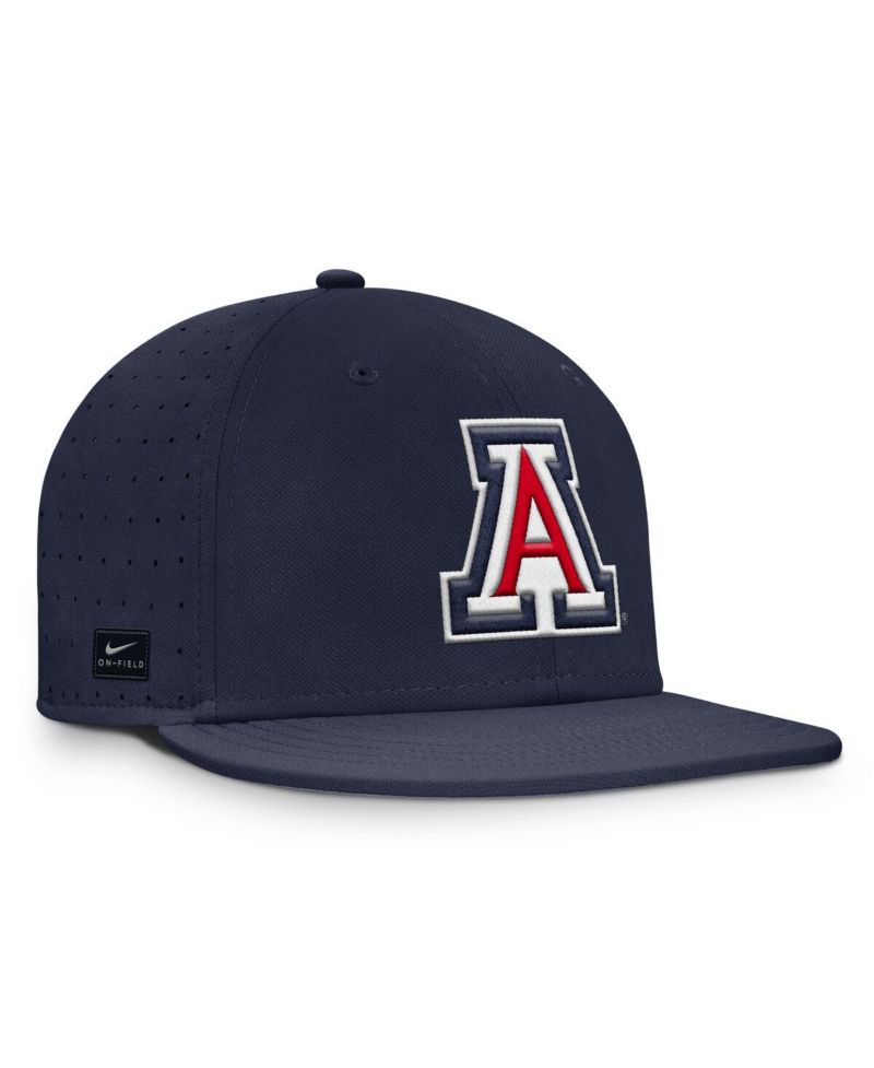 Men's Navy Arizona Wildcats On-Field Dugout True Performance Fitted Hat