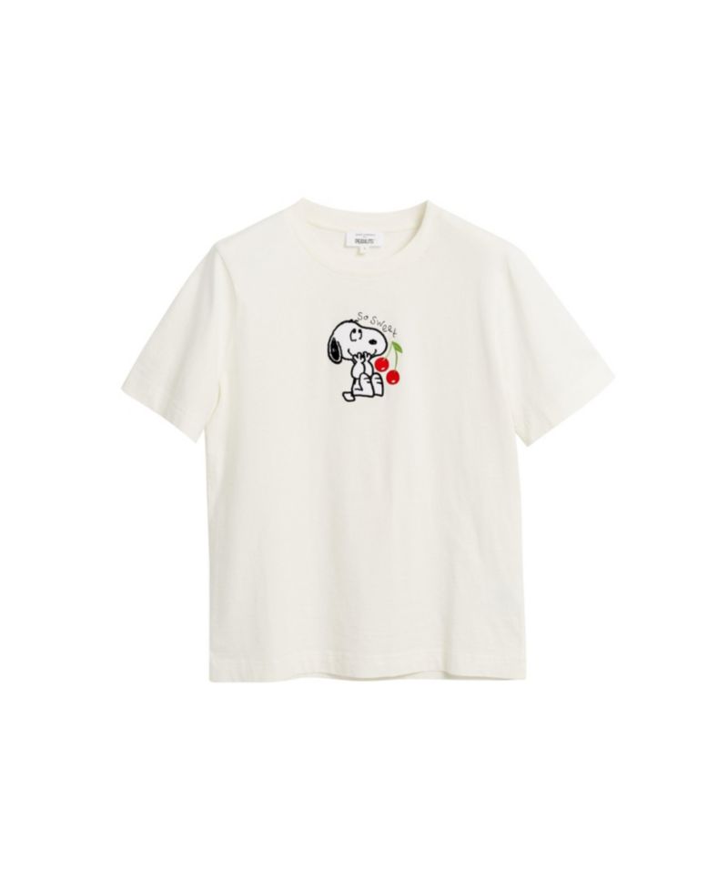 Women's Chinti and Parker Cotton Snoopy Cherry T-Shirt