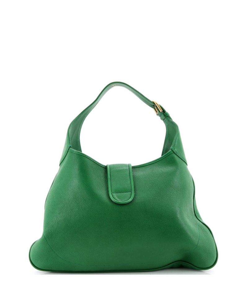 Aphrodite Medium Leather Shoulder Bag, 15.5"W x 11"H x 2"D