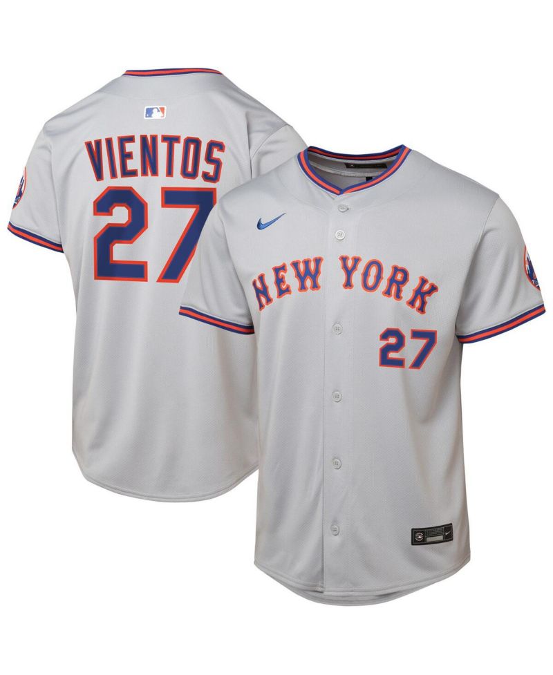 Big Boys and Girls Mark Vientos Gray New York Mets Road Limited Jersey