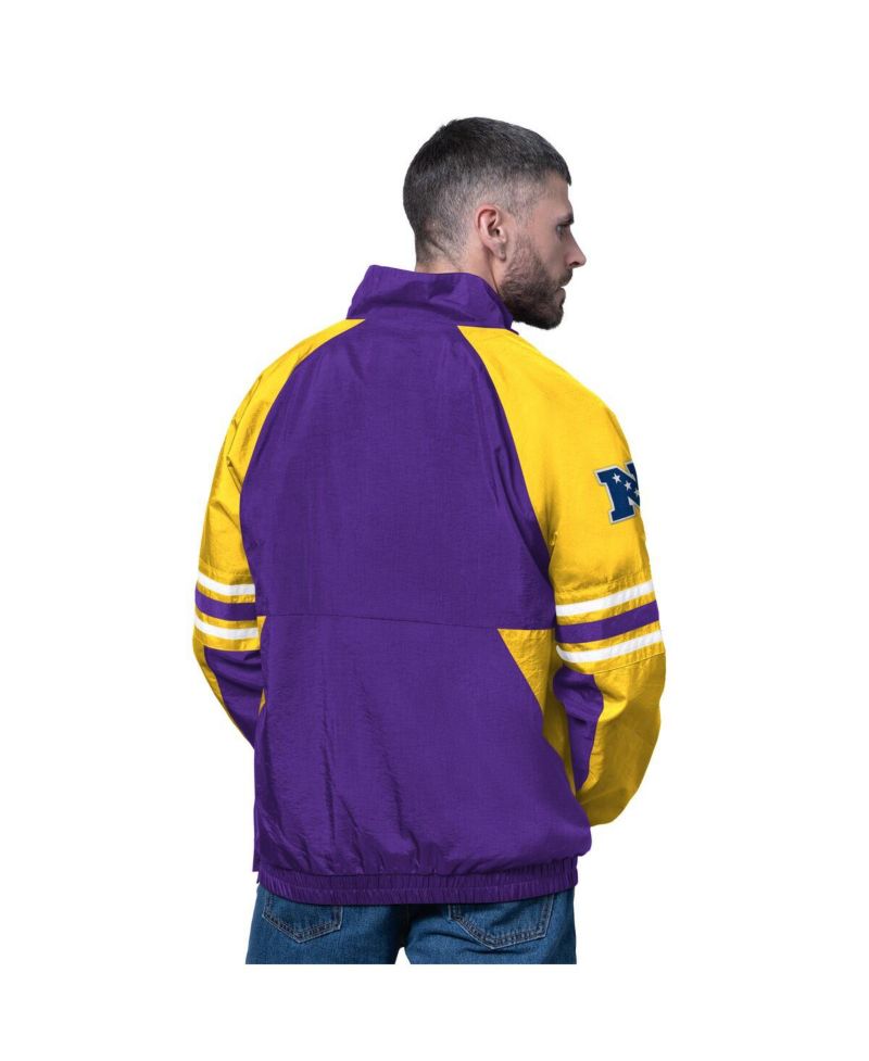 Men's Purple Minnesota Vikings Prospect Half-Zip Pullover