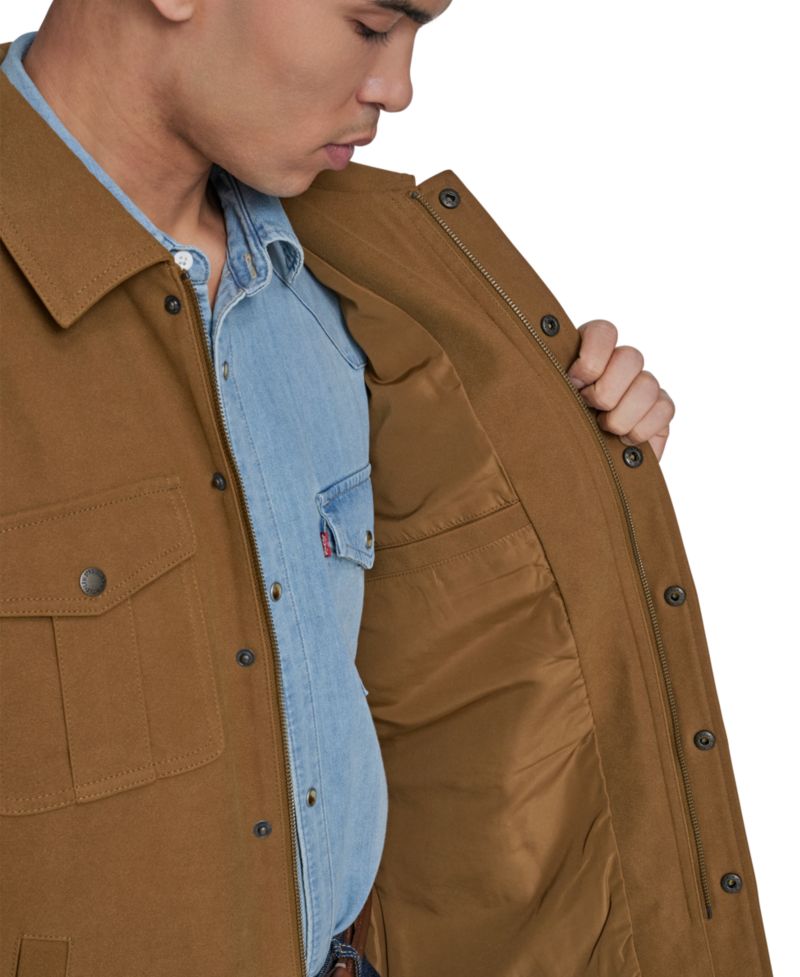 Men's Front Zipper Shirt Jacket