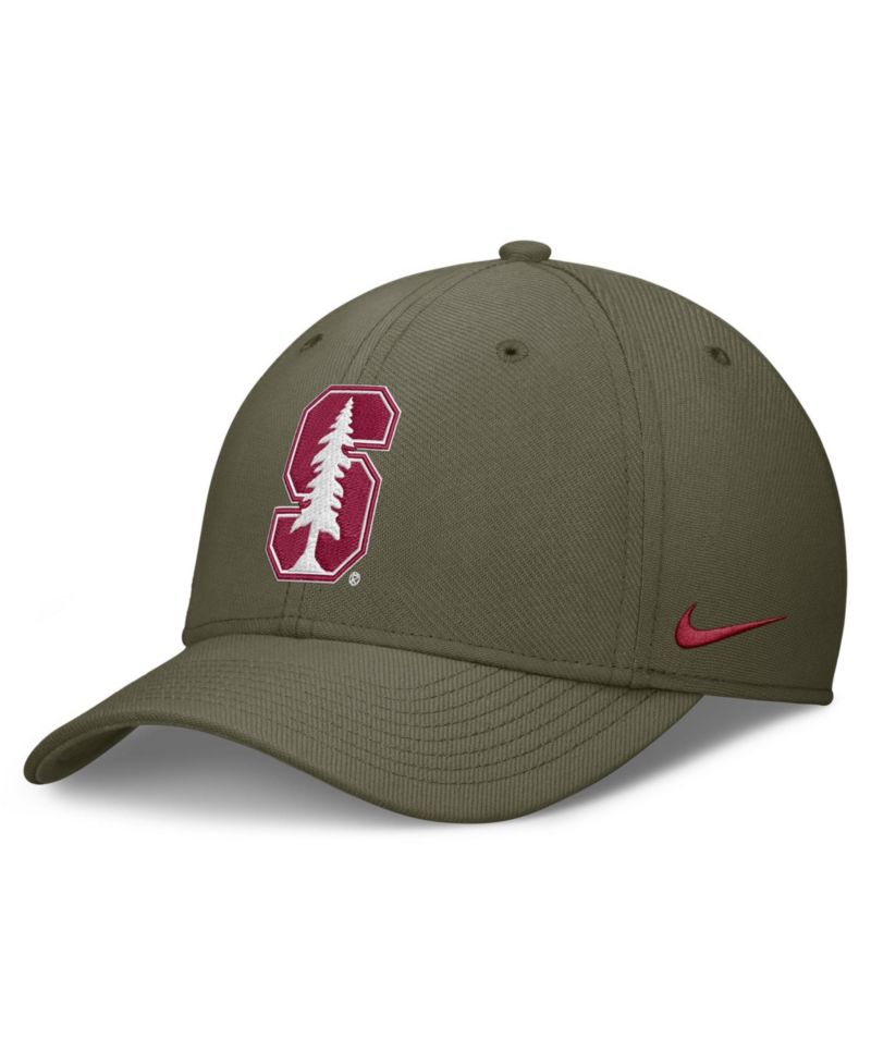 Men's Olive Stanford Cardinal Primetime SwooshFlex Dri-FIT Hat