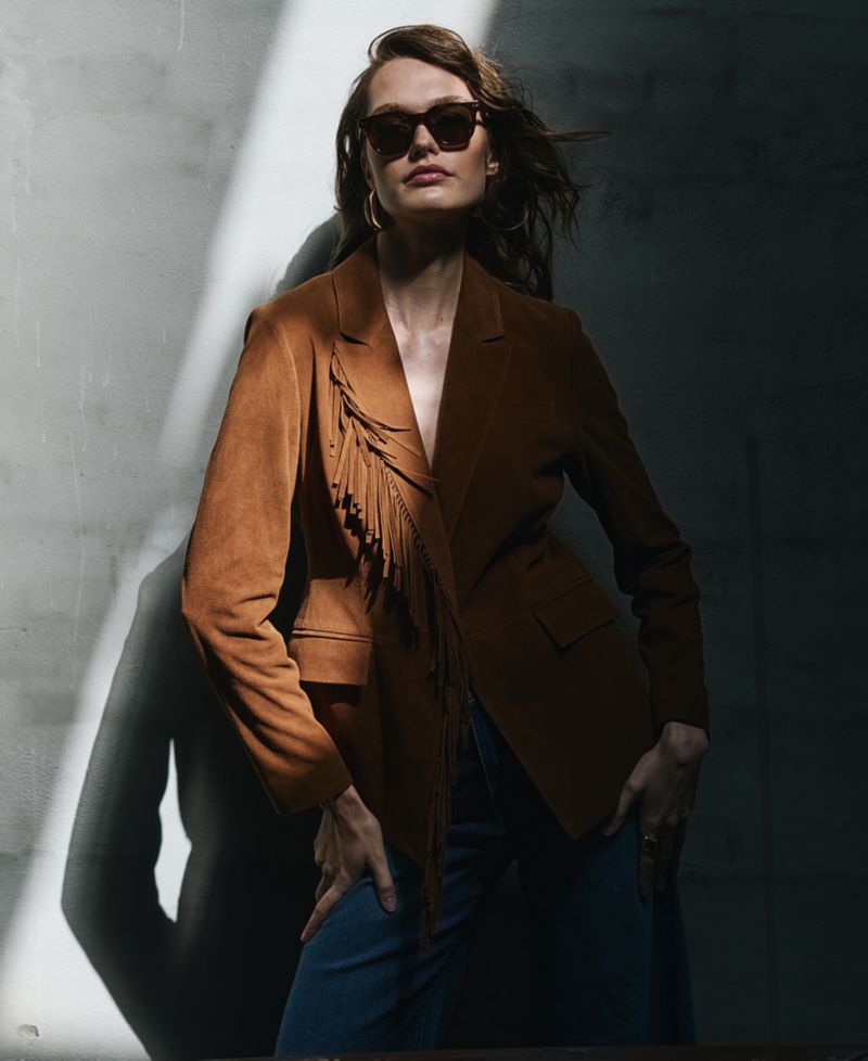 Women's The Adeline Suede Tassel-Detail Jacket