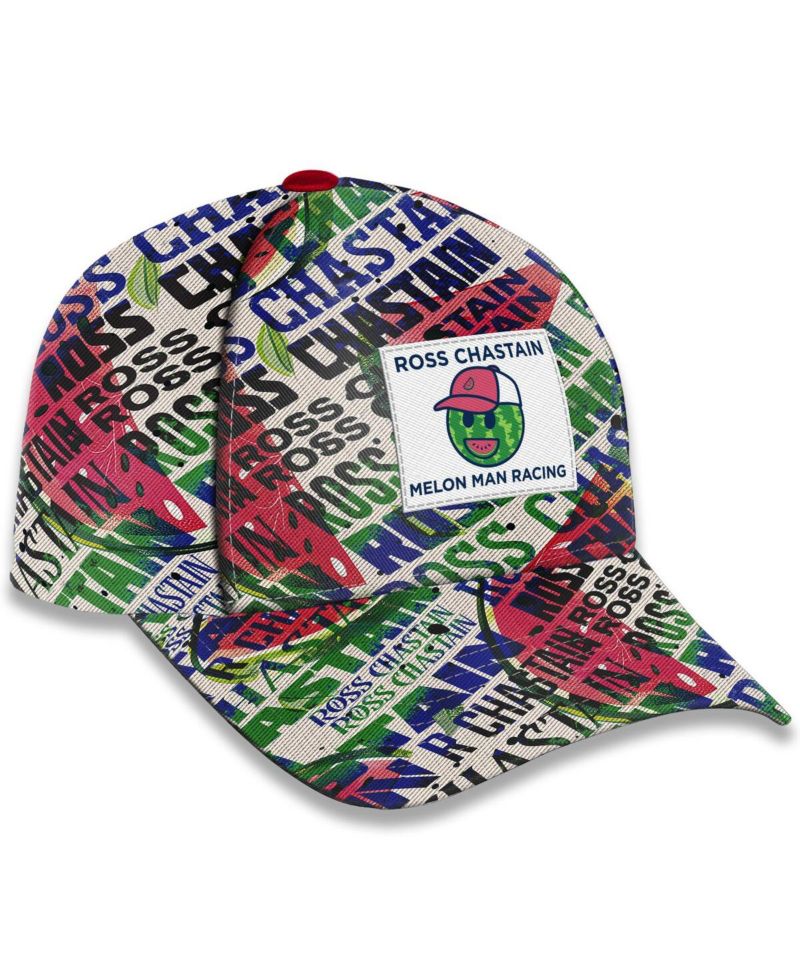 Men's White Ross Chastain Sublimated Melon Man Adjustable Hat
