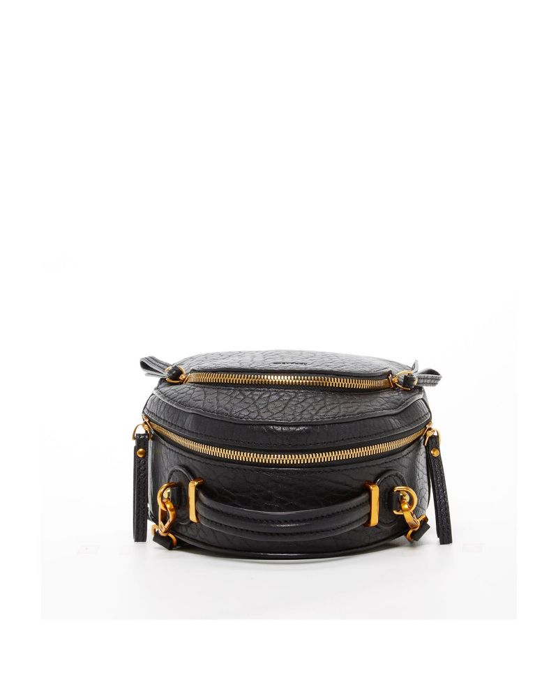 Small Leather Mini Backpack Purse with Convertible Crossbody Straps