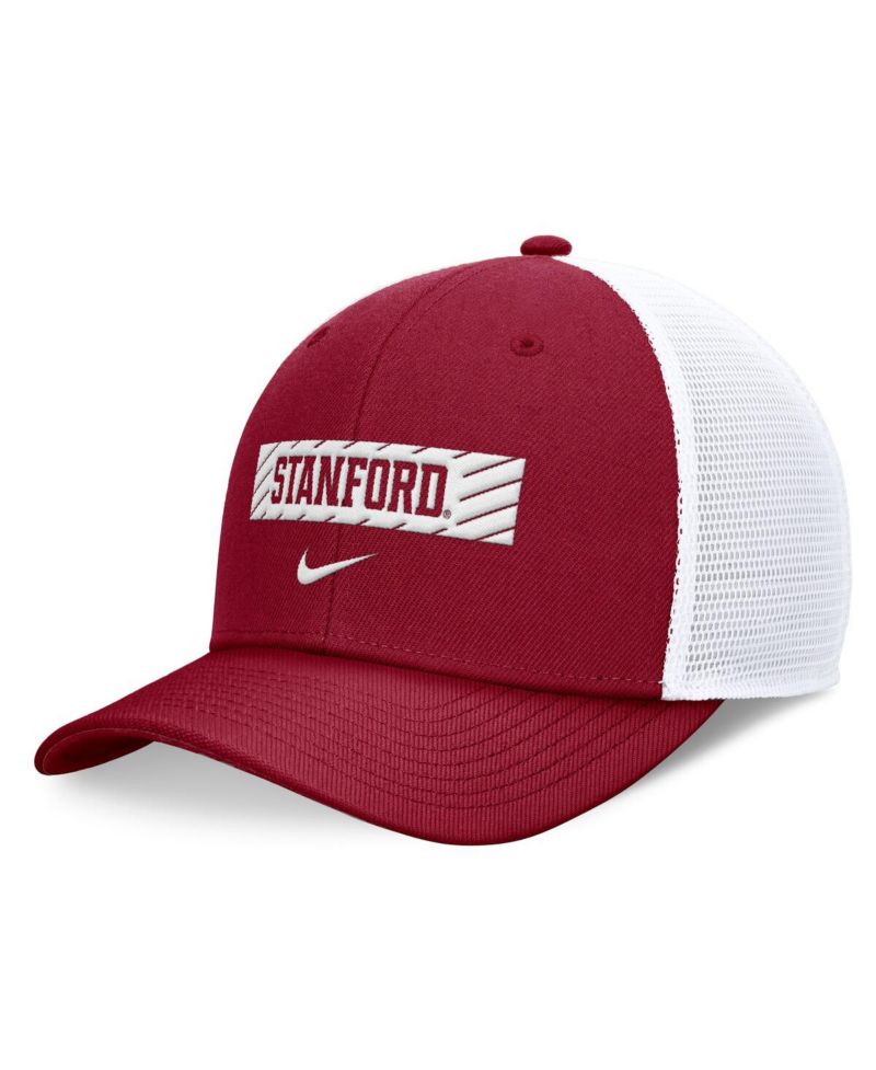 Men's Cardinal/White Stanford Cardinal 2024 Sideline Trucker Adjustable Hat