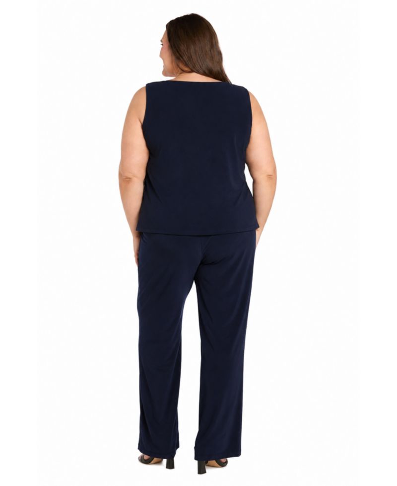 Plus Size Top, Pants, & Jacket, 3-Piece Set