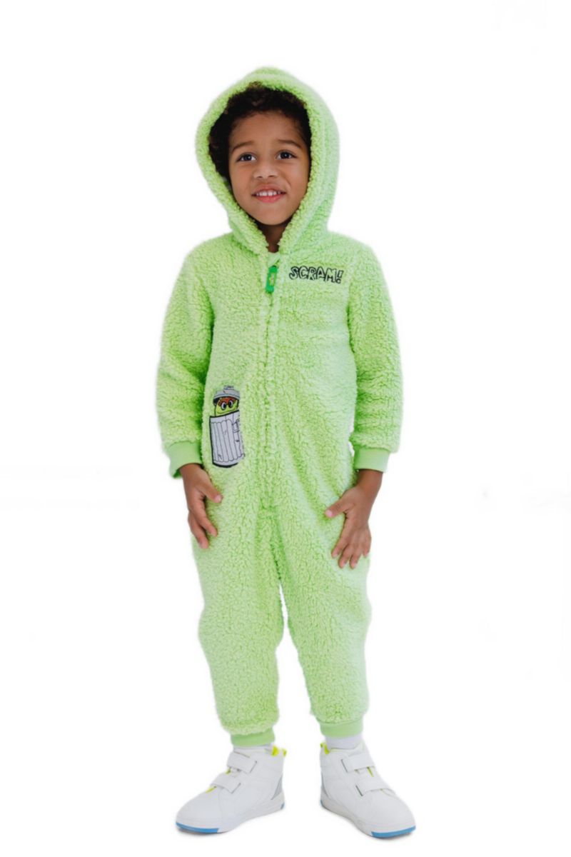 Baby Boys (0-12M) Cozy Sherpa Zip Up Cosplay Costume Coverall