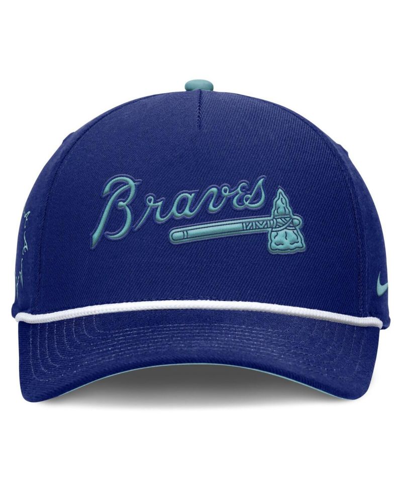 Men's Royal Atlanta Braves Father's Day Rise Adjustable Hat