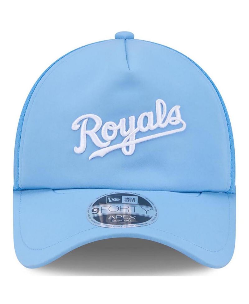 Men's Light Blue Kansas City Royals 2026 Batting Practice Alternate Apex 9FORTY Adjustable Hat